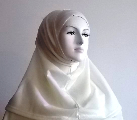White plain Al- Amira hijab11 