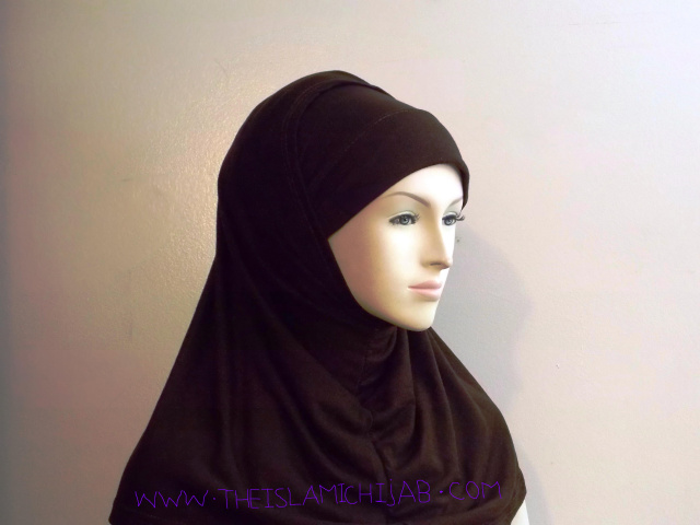 Black plain Al -Amira hijab8 
