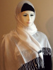 White pashmina shawl 101