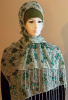 Sea Green Shiny Beads Shawl 97