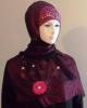 Rosy Plum Shiny Shawl 91